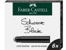 Blekkpatron Faber Castell Sort (6 stk)
