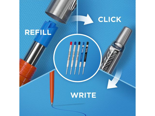 Parker kulepenn Jotter 55% resirkulert blist marinebl