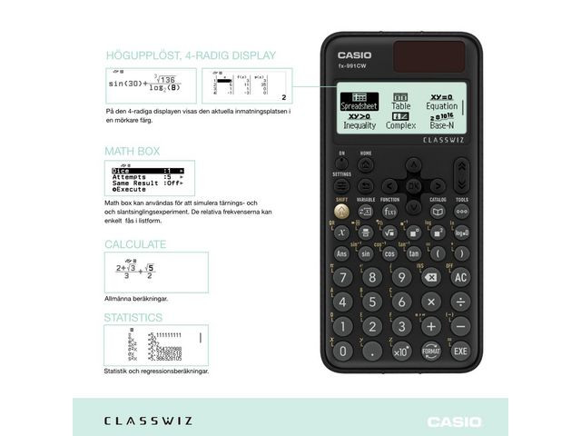 Kalkulator Casio Fx-991Cw Vitens/Tek