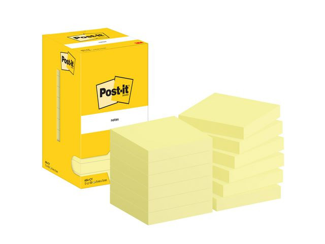 Notatblokk Post-It 76X76 Cy (12 stk)