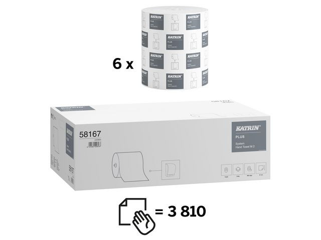 Tørkerull Katrin Plus System M 2L 140M (6 ruller)