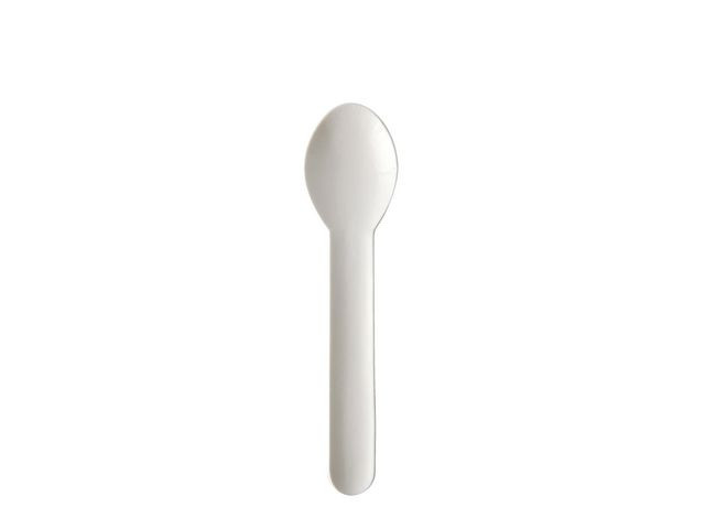 Teskje Pure Papp 13Cm Hvit (100 stk)