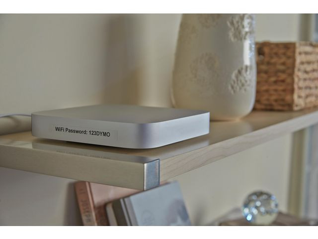 Tape Dymo Letratag 12Mm Plast Sort/Klar