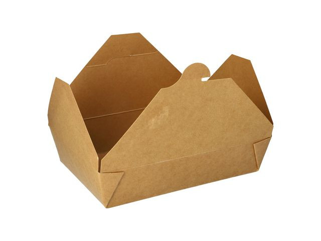 Takeawayboks Pure Papp Foldet 1500Ml (50 stk)