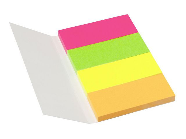 Bokmerke Info Neon 4 Farger (12 stk)
