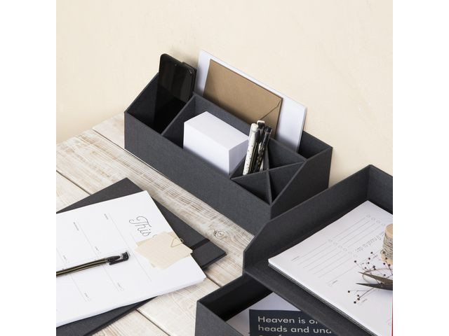 Skrivebordsoppbevaring Bigso Elisa Sort