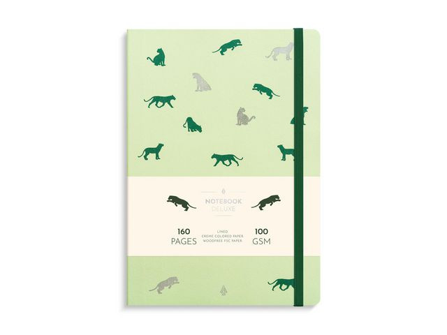 BildeNotatbok Burde Deluxe B5 Green Panther