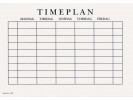 Timeplan A5 Gangetabell (200 stk)