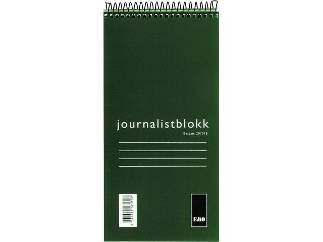 Journalistblokk Emo 105X210Mm 100Bl Lin (5 stk)