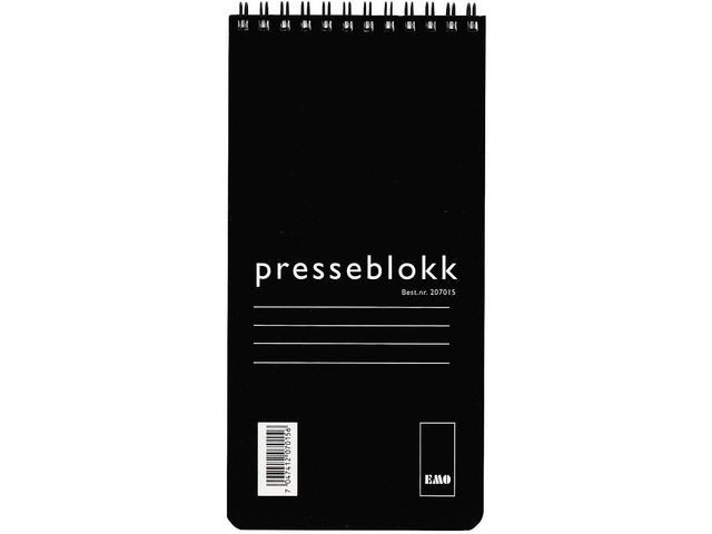 Presseblokk Emo 105X210Mm 100Bl Linjer (5 stk)