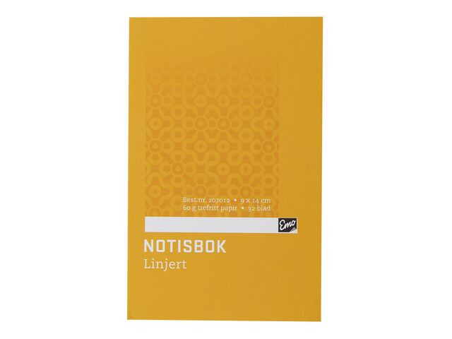 BildeNotisbok Emo 9X14Cm 60G 32Blad Linjer (10 stk)