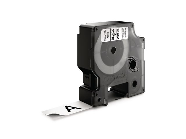 BildeTape Dymo D1 19Mm X 7M Sort/Hvit (10 stk)