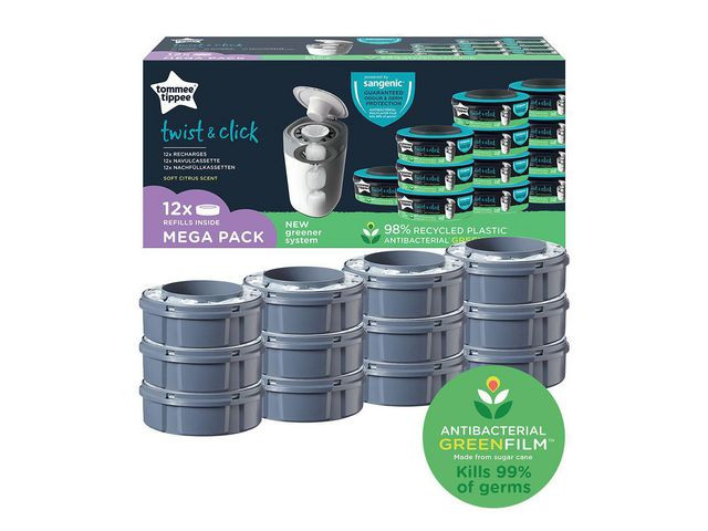 Refill Sangenic Twist Til Bleiebøtte (12 stk)