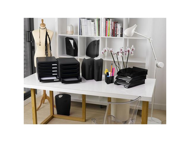 Papirkurv Exacompta 15L Sort