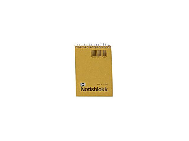 Notisblokk Emo 8X10Cm 60G 50Bl Linj Spir (10 stk)