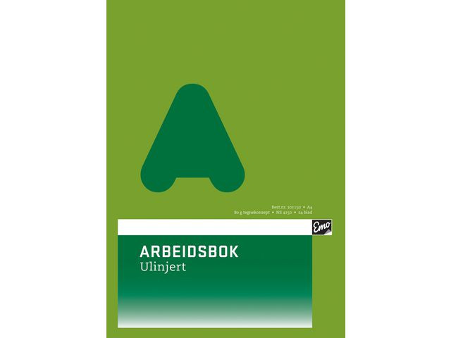 BildeArbeidsbok A4 80G Ulinjert (20 stk)