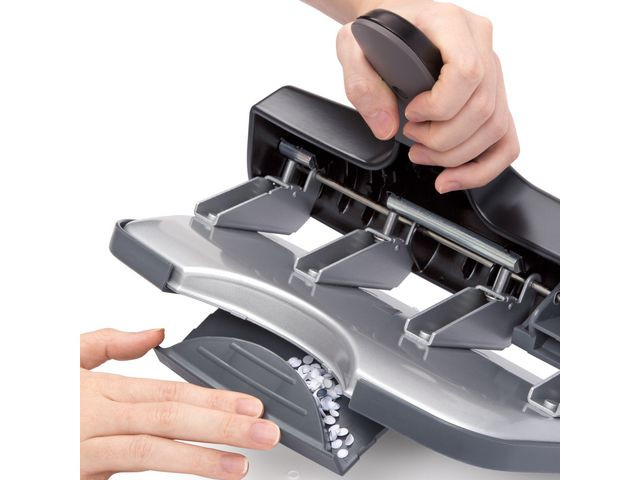 Hullemaskin Rapesco Alu 4H 40 Ark Sort