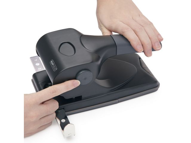 Hullemaskin Rapesco Alu 2H 65A Hd Sort