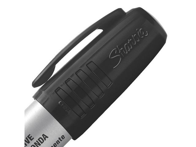 Merkepenn Sharpie Small Rund Sort (12 stk)