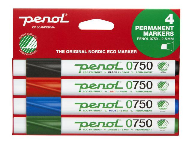 BildeMerkepenn Penol 750 Eco Skrå Ass (4 stk)