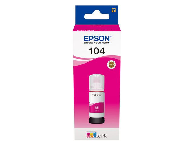 BildeEPSON Ink C13T00P340 104 Magenta Ecotank