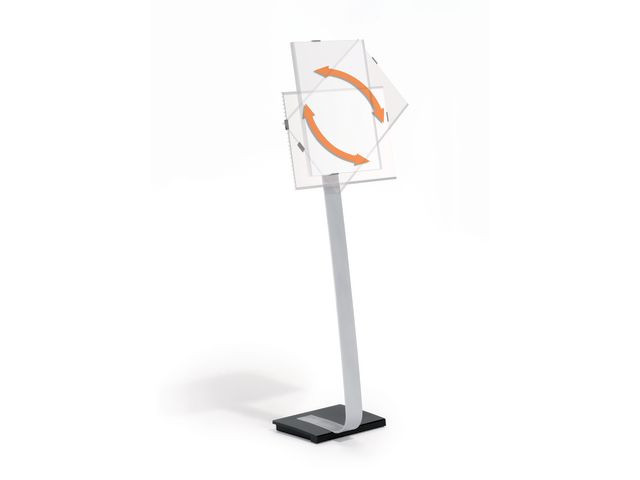 Gulvstativ Durable A3 Aluminium