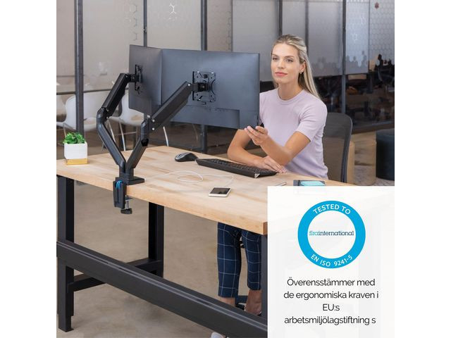 Skjermarm Fellowes Dual