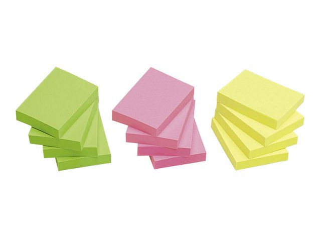 Notatblokk Info 50X40Mm Neon (12 stk)