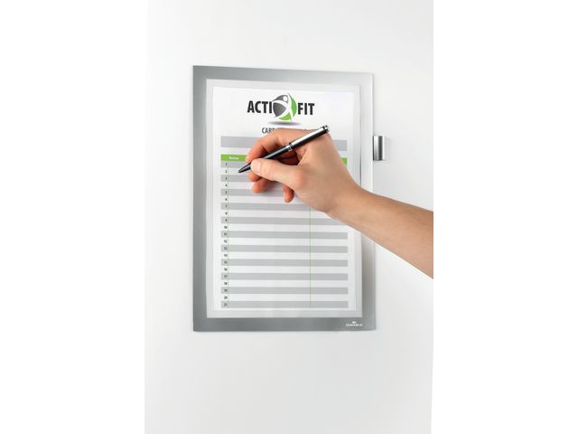 Ramme Duraframe Note A4 Selvkleb. Sølv