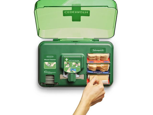 Dispenser Cederroth M/Innhold Sårskader