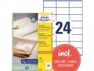 Etikett Avery Resirkulert 70X36Mm (2400...