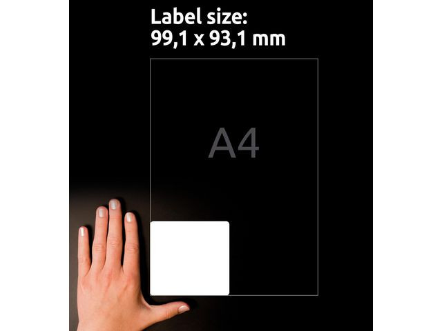 Avery L7166-100 Fraktetiketter 99,1x93,1 QP+UG (600)