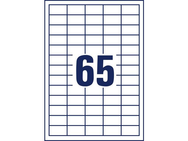 Avery 3666 Universaletiketter ILC 38x21,2 QP (6500)