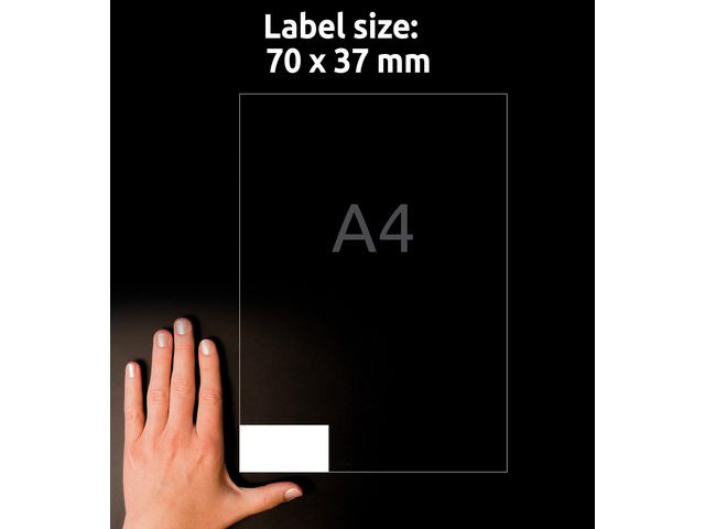 Etikett Avery Ultragrip 70X37Mm (2400 stk)