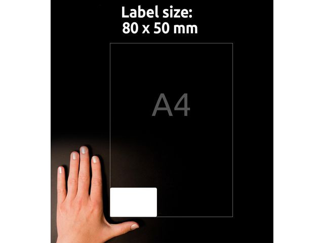Etikett Avery Navneskilt 80X50Mm (200 stk)