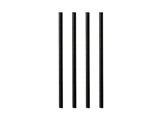 Papirsugerør Pure 0,8X21Cm Sort (100 stk)