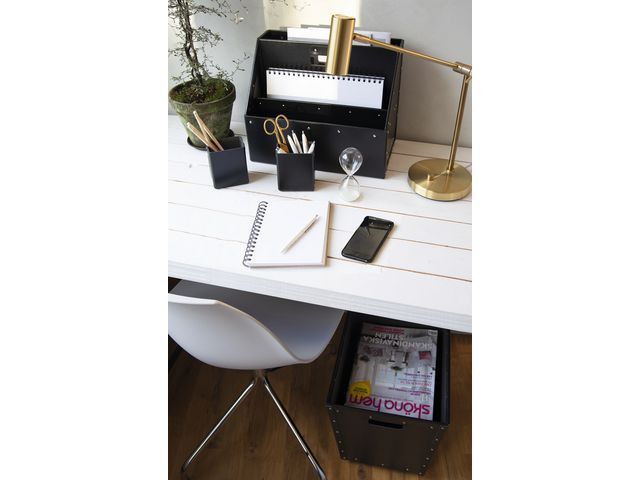 Oppbevaring Bigso Carrie M/Håndtak Sort