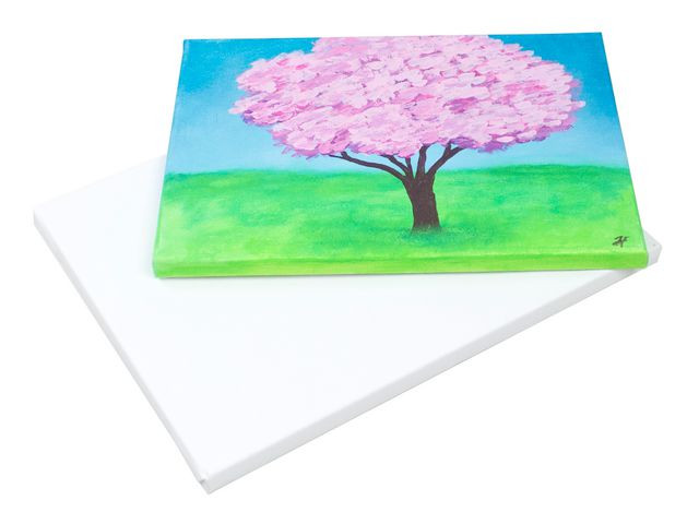 Malelerret På Ramme 20X20X1,7Cm (10 stk)