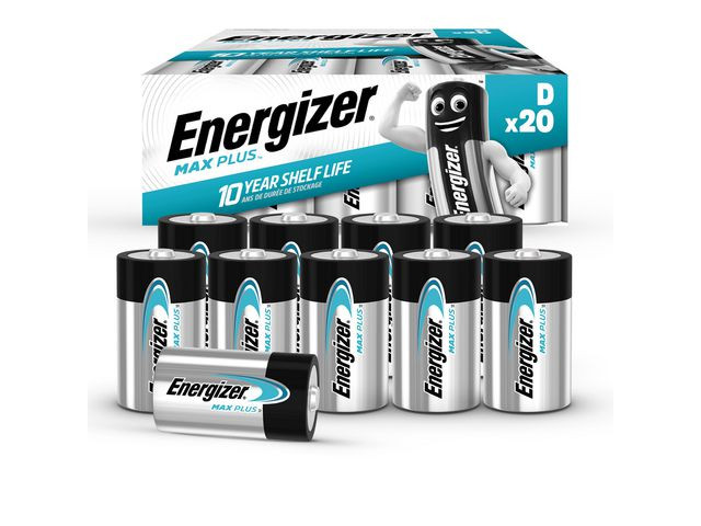 BildeBatteri Energizer Max Plus D (20 stk)
