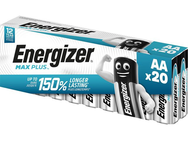 Energizer Batterier Max Plus AA/E91 (20-pk)