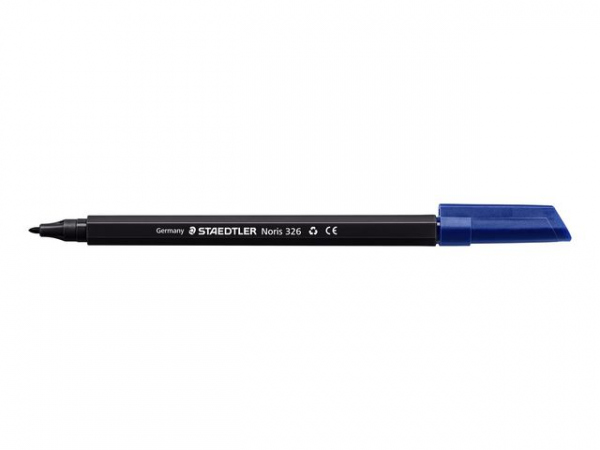 Fiberpenn Staedtler Noris 326 1,0Mm Sort (10 stk)