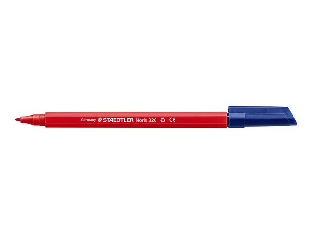 BildeFiberpenn Staedtler Noris 326 1,0Mm Rød (10 stk)