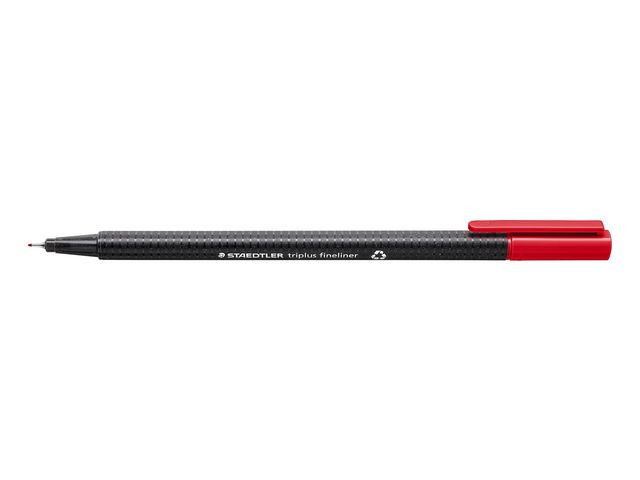 BildeFiberpenn Staedtler Triplus 0,3Mm Rød (10 stk)