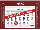 Magnetkalender Grieg 2026 Primstav Rød