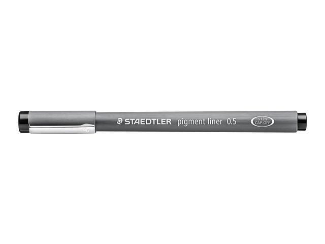Fiberpenn Staedtler 0,5Mm Sort (10 stk)