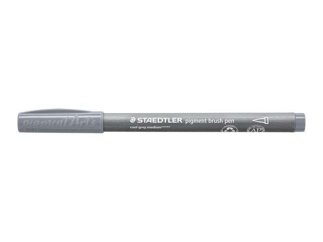 Fiberpenn Staedtler Brush Grå