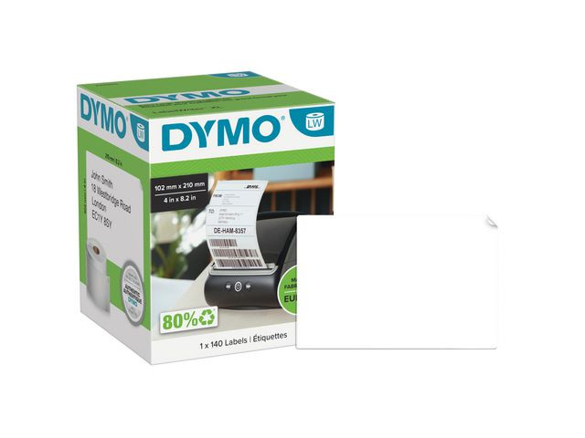 BildeEtikett Dymo Lw Xl Dhl Frakt 102X210Mm
