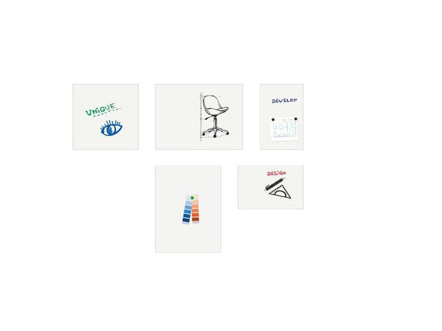 Whiteboard Legamaster Board-Up 75X75Cm