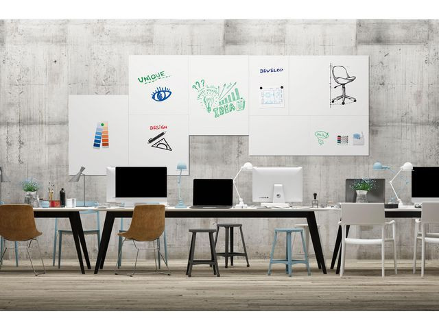 BildeWhiteboard Legamaster Board-Up 75X75Cm