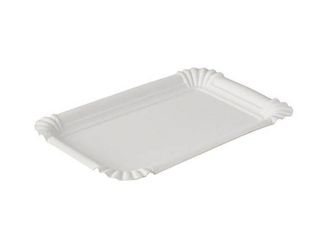Tallerken Pure Papp 10X16Cm Hvit (250 stk)